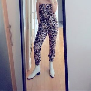 COPY - Sunday Best floral print romper, size small.